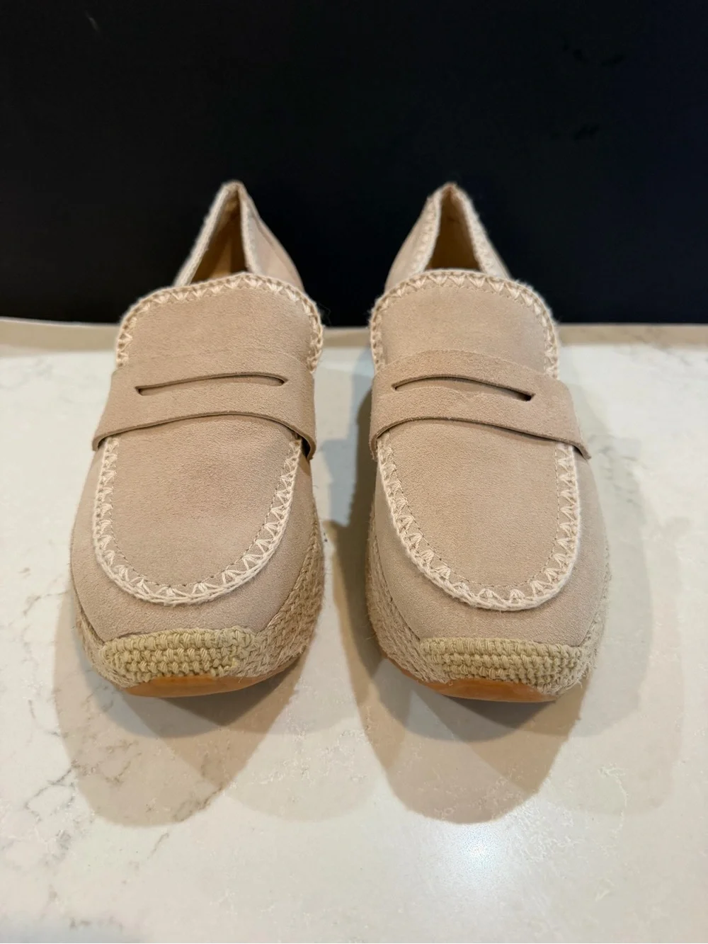Dolce Vita Dalia Women’s Beige Espadrille Platform Loafers